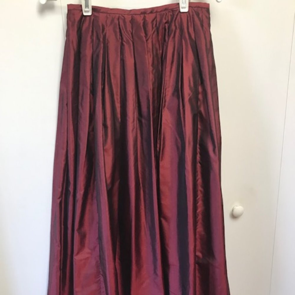 Red Shimmery Skirt